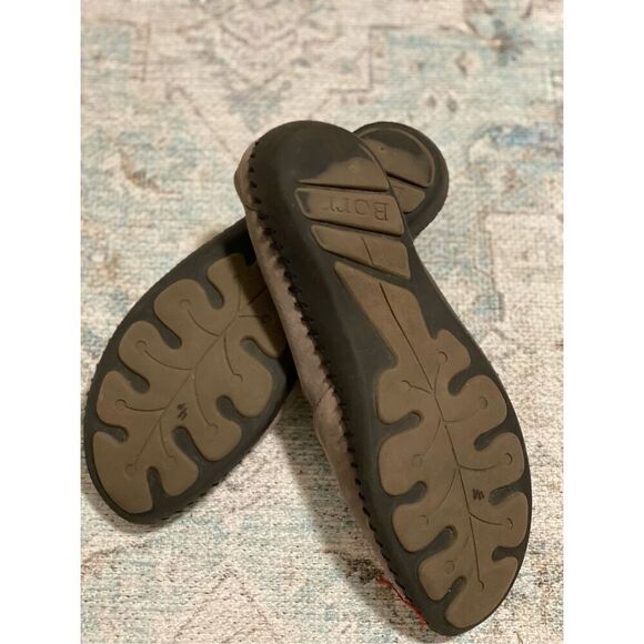 Born Shoes Womens 10/42 M Grey Leather Slip On Adjustable Strap Comfort - Picture 5 of 5